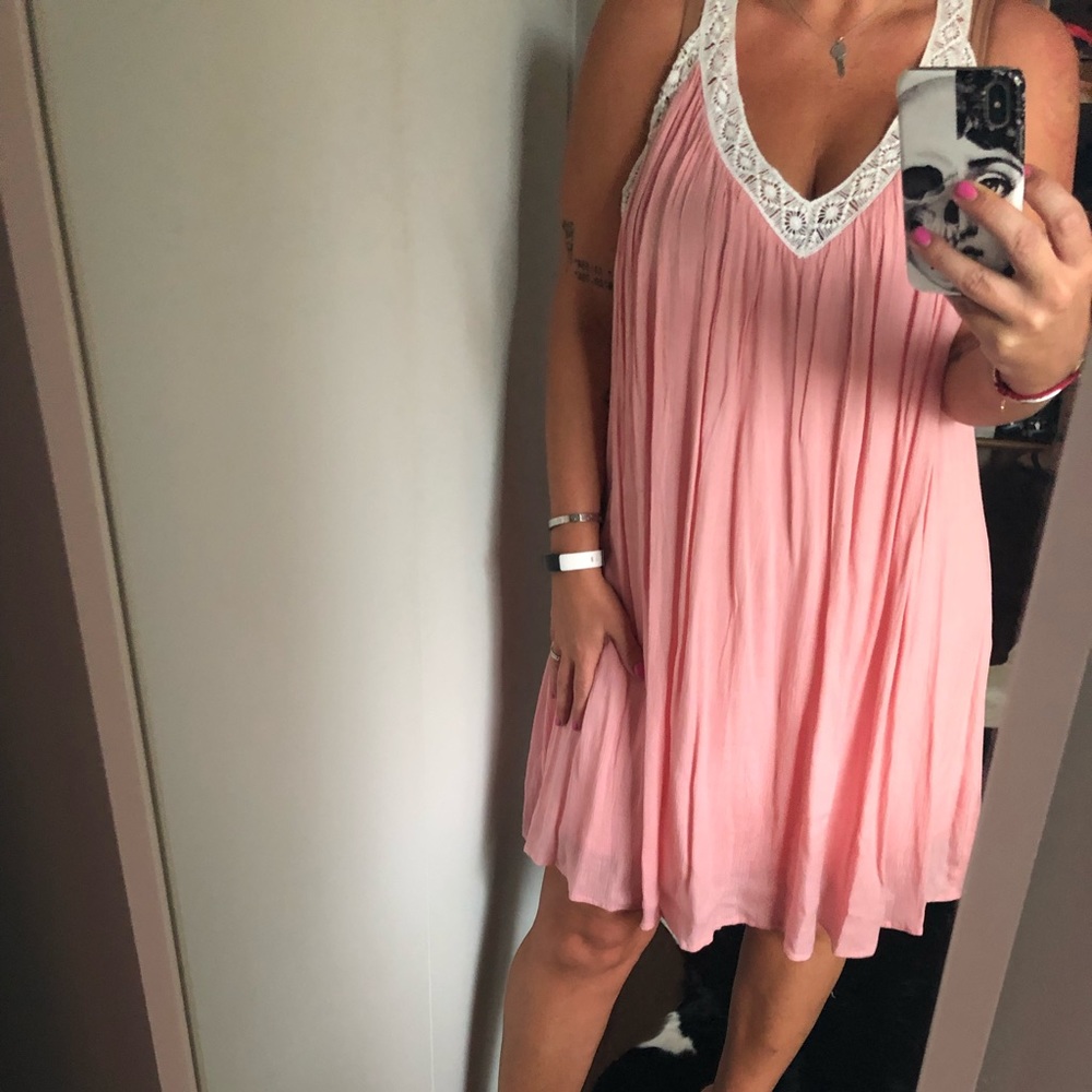 Baby pink summer dress sz L